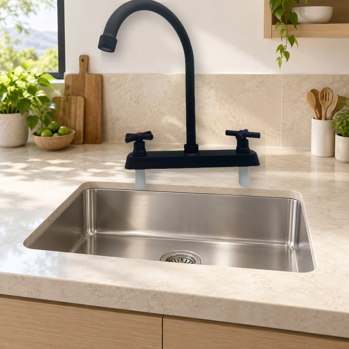 FA25022: producto exacto instalado en cocina clara
