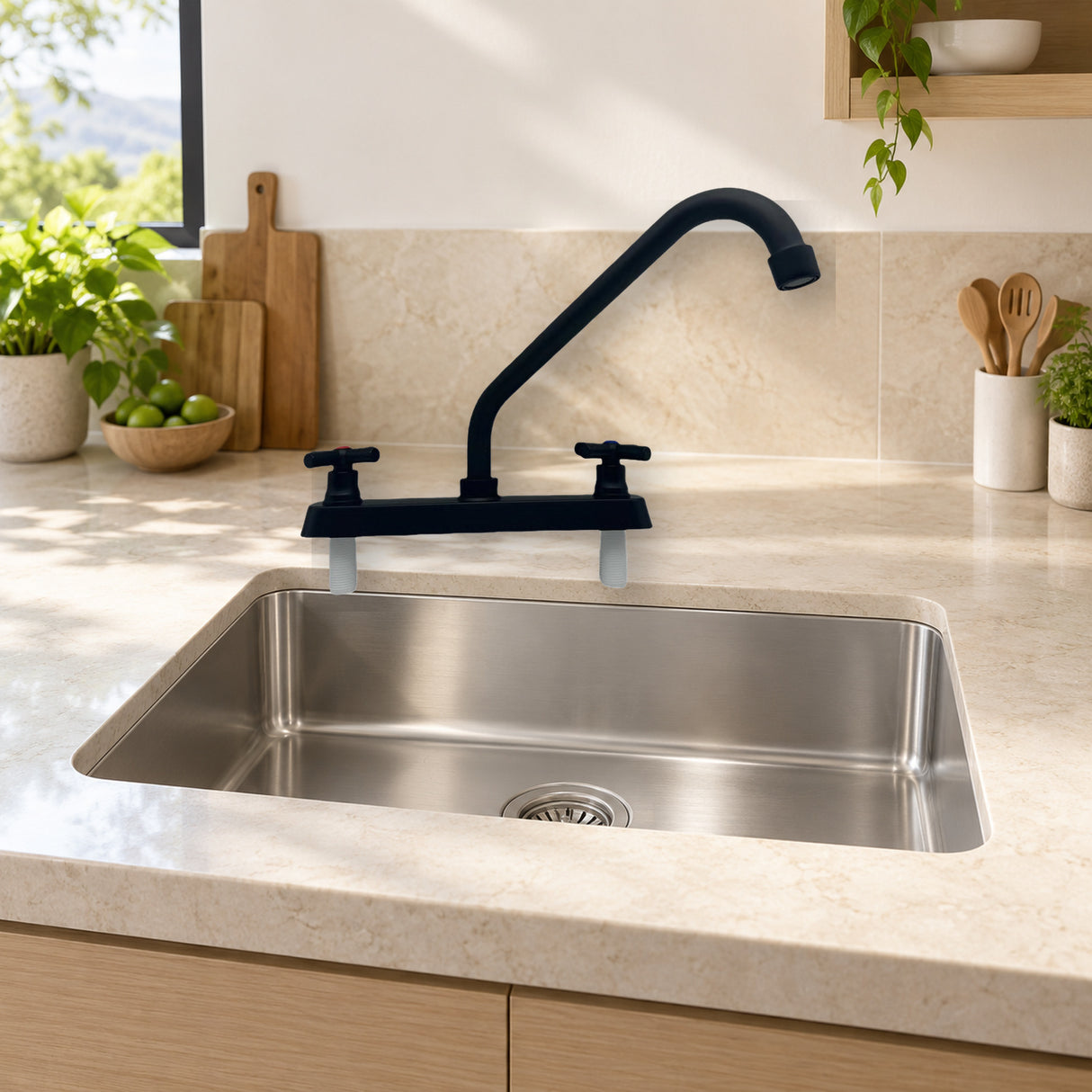 FA25023: producto exacto instalado en cocina clara