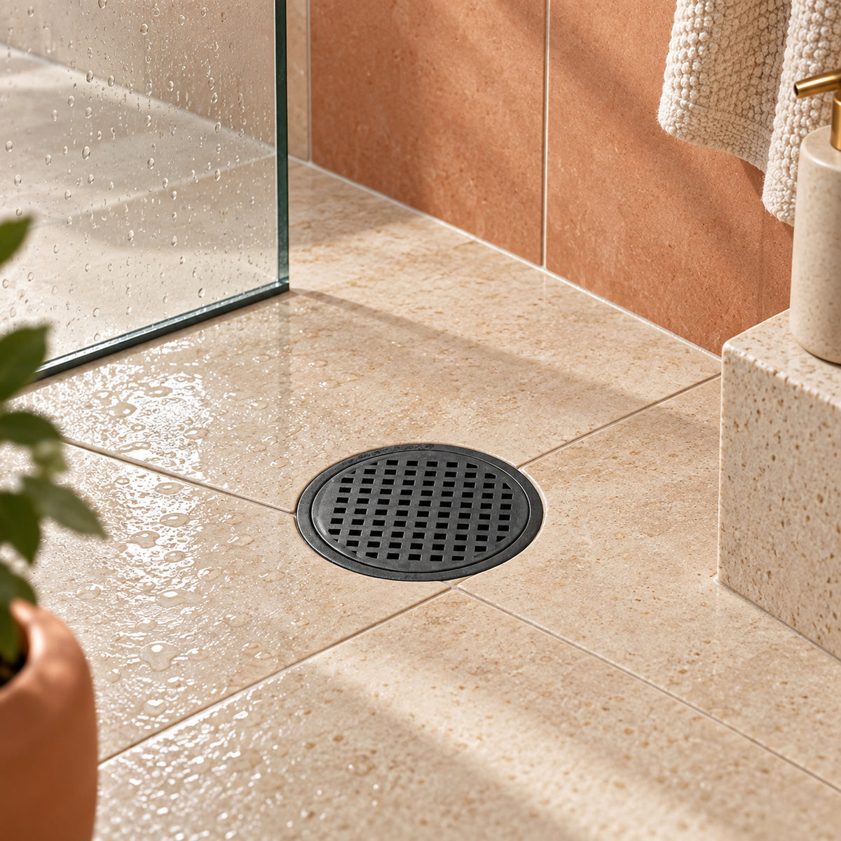 RS-4X3AC-07 ambientada en baño contemporáneo
