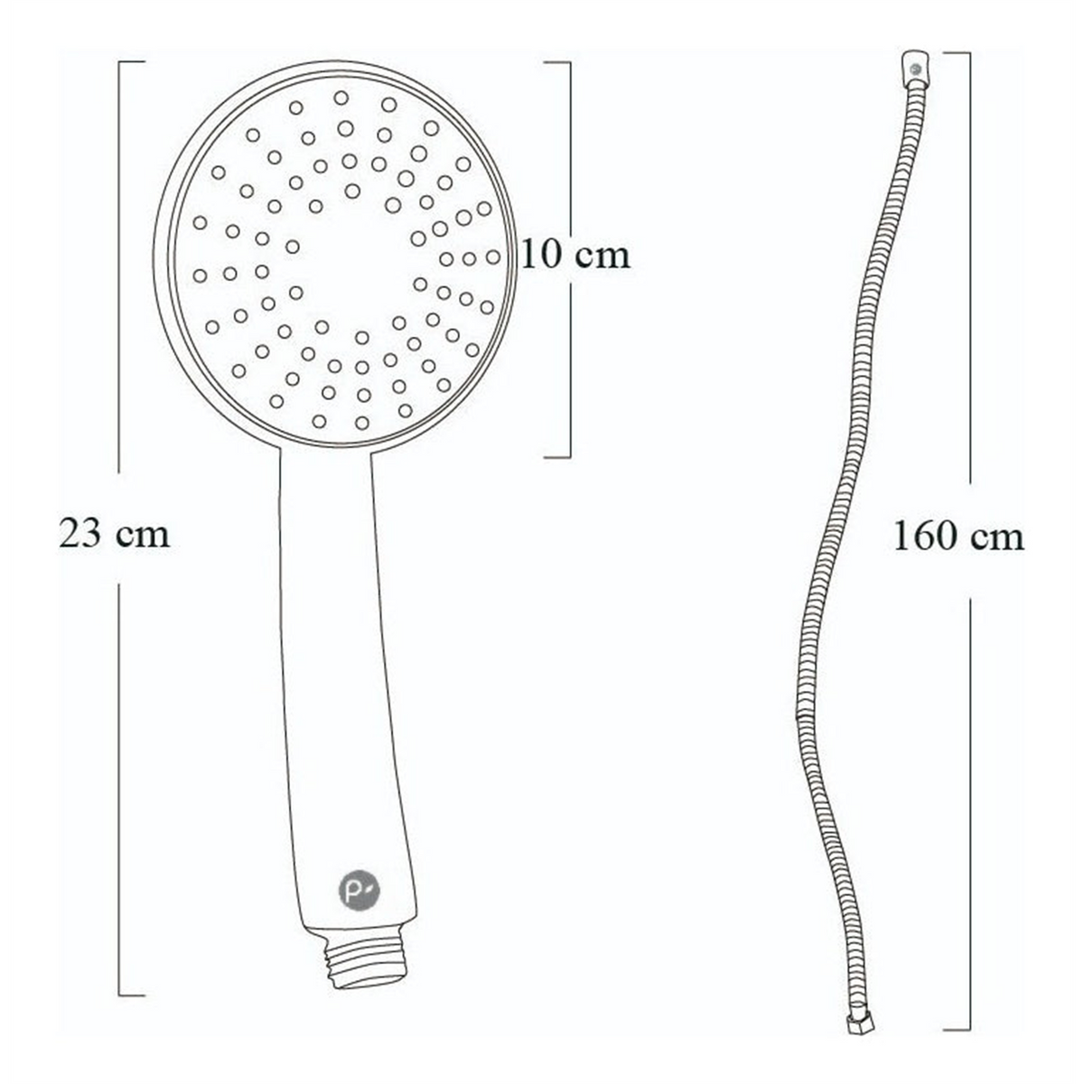 Vista complementaria 4 de Juego de Teleducha Swertt con Manguera y Soporte