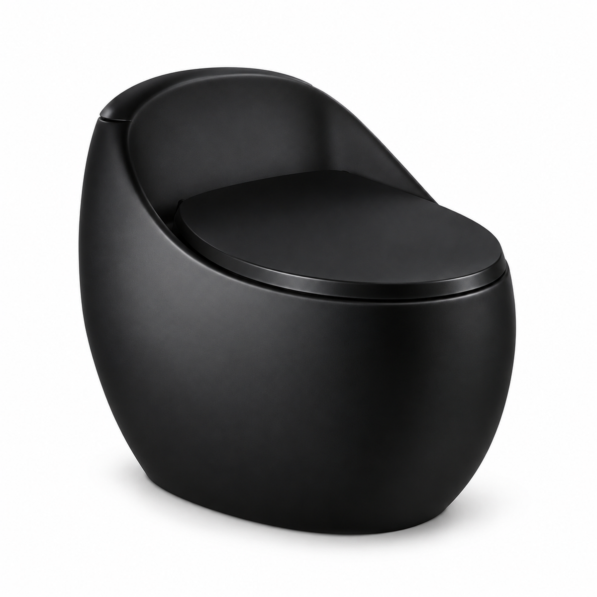 Sanitario One Piece negro mate 1010N sobre fondo blanco