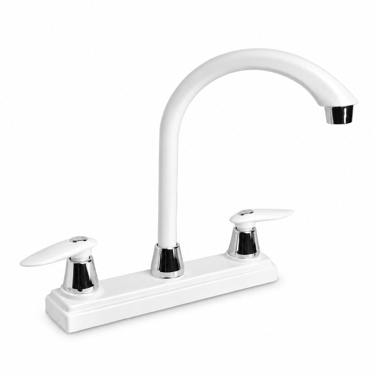 Mezclador Para Cocina Manaure De 8 Pulgadas Blanco — producto completo sobre fondo blanco uniforme