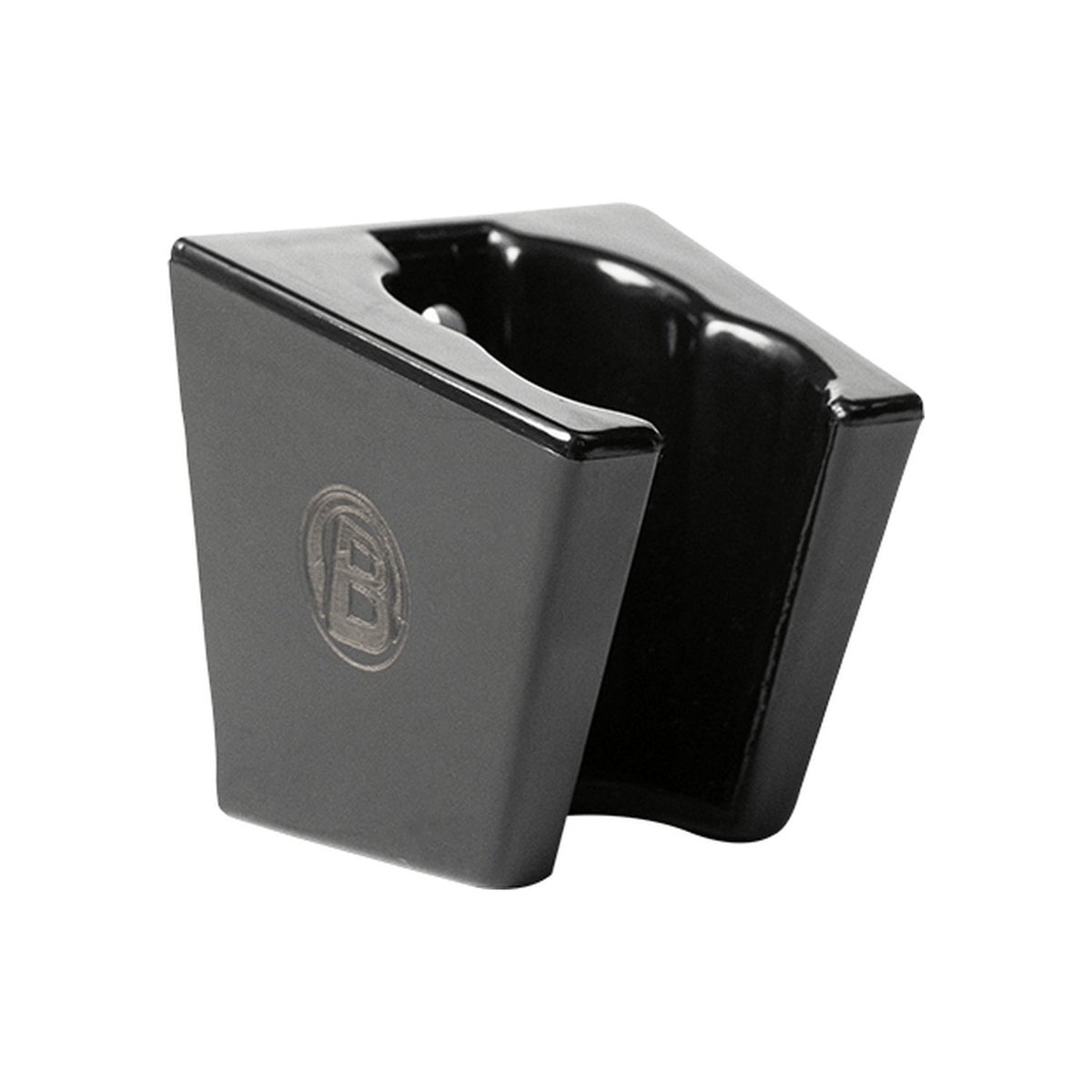 Producto sobre fondo blanco — Soporte Fijo para Teleducha en ABS Negro