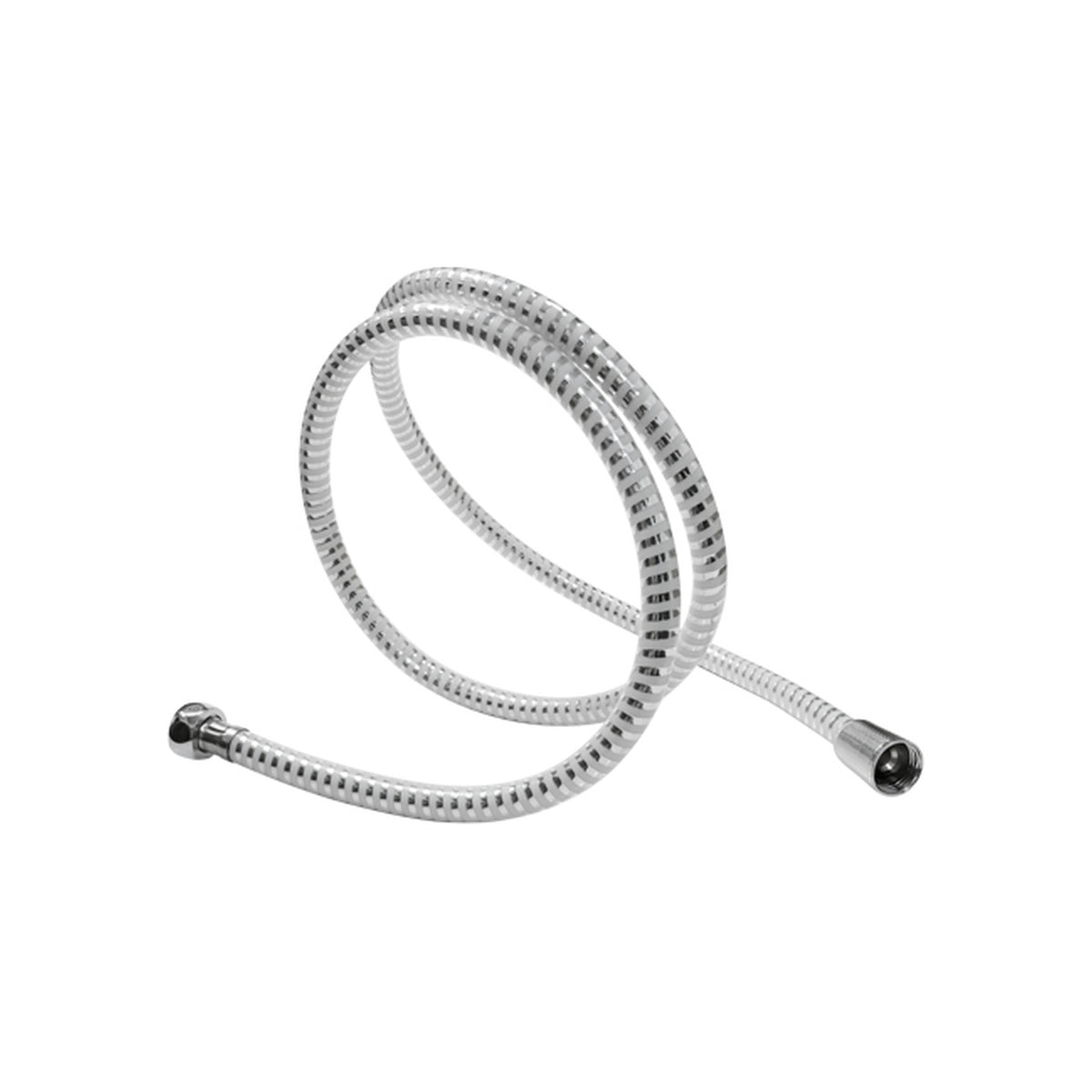 Producto sobre fondo blanco — Manguera Flexible en PVC para Teleducha de 1,5 m Cromada