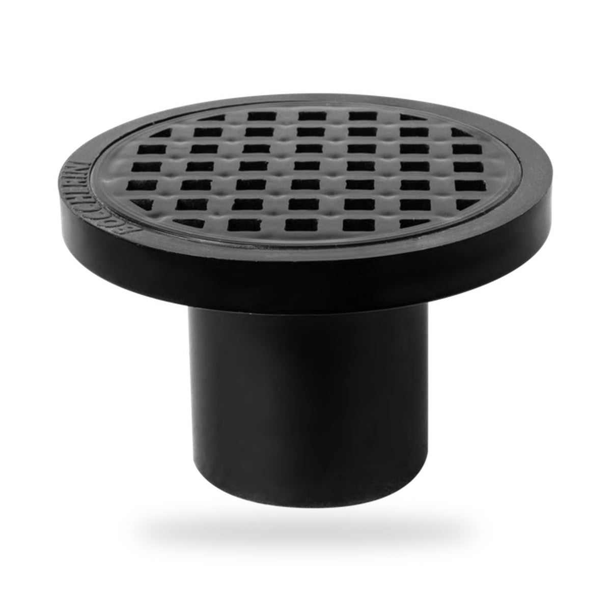 Rejilla De Piso En PVC Negra Con Cuadrícula 3 × 1,5 cm - producto sobre fondo blanco