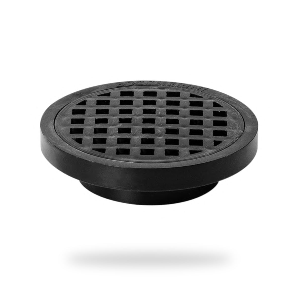 Rejilla De Piso En PVC Negra Con Cuadrícula 3 × 2 cm - producto sobre fondo blanco