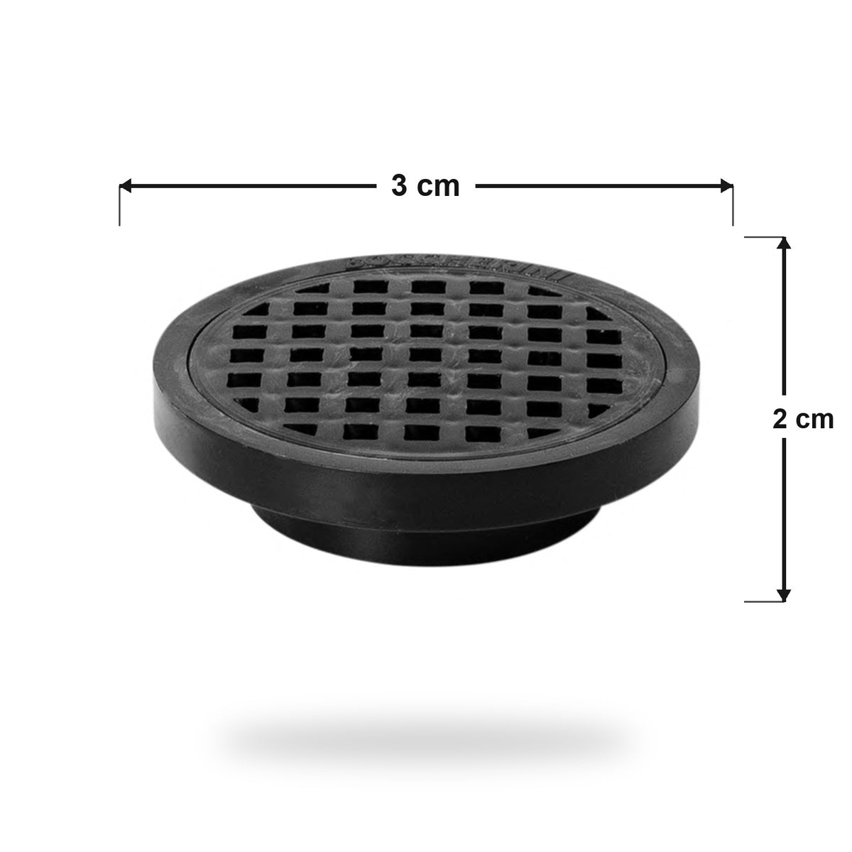 Rejilla De Piso En PVC Negra Con Cuadrícula 3 × 2 cm - medidas verificadas