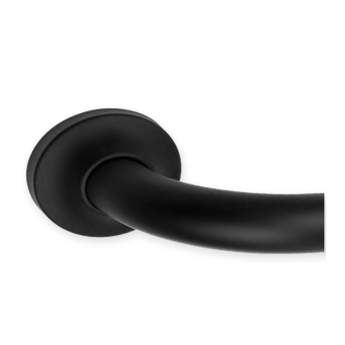 Barra de seguridad antideslizante negra de 35 cm detalle del dise�o y acabado