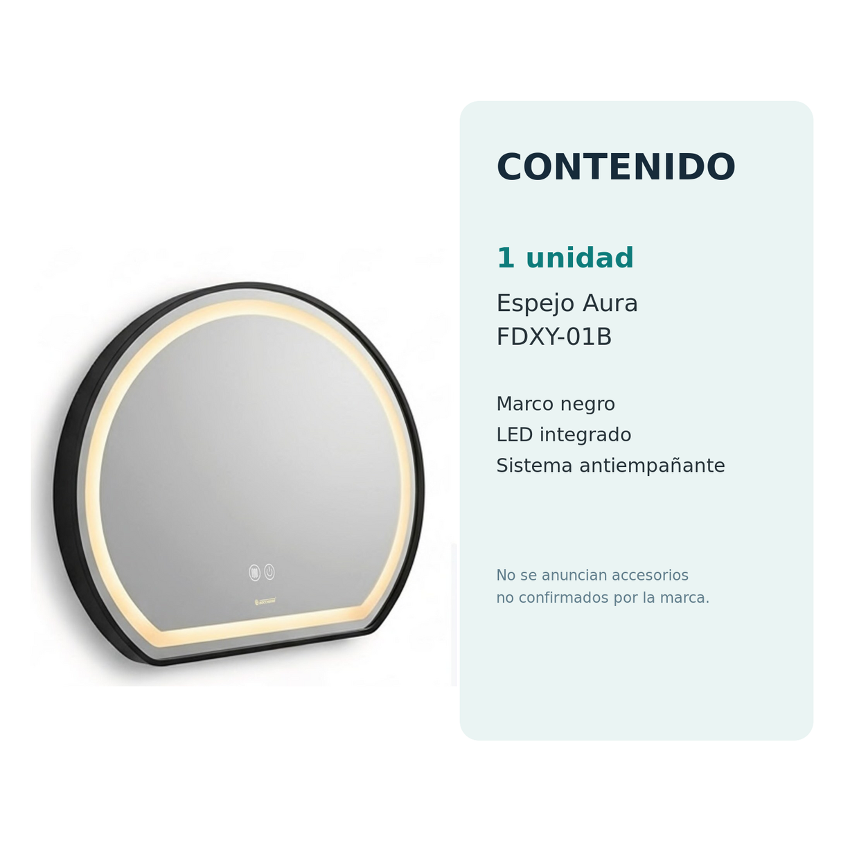 Contenido del producto espejo Aura Boccherini FDXY-01B