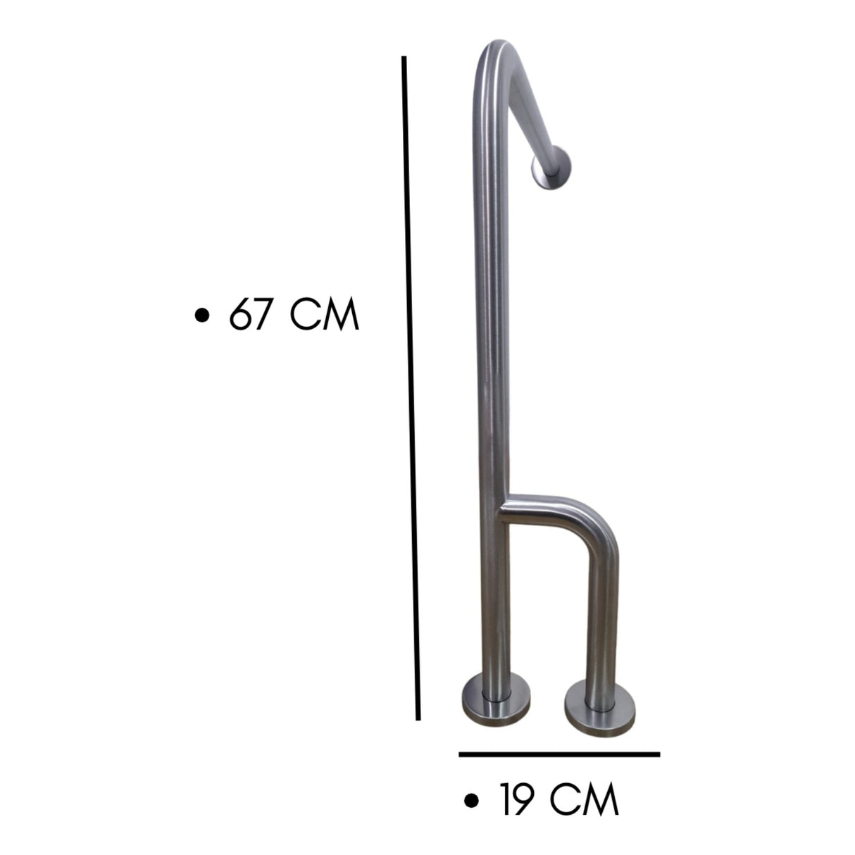 Barra De Seguridad Tres Apoyos Pared/ Suelo Industrial