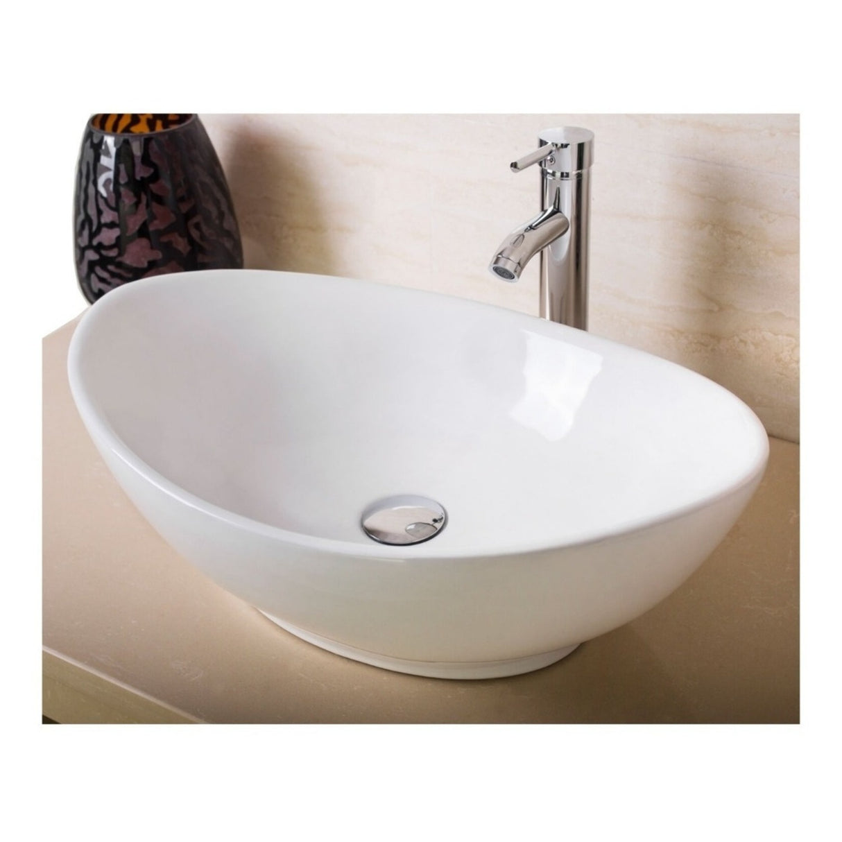 Lavamanos Blanco Canoa Porcelana