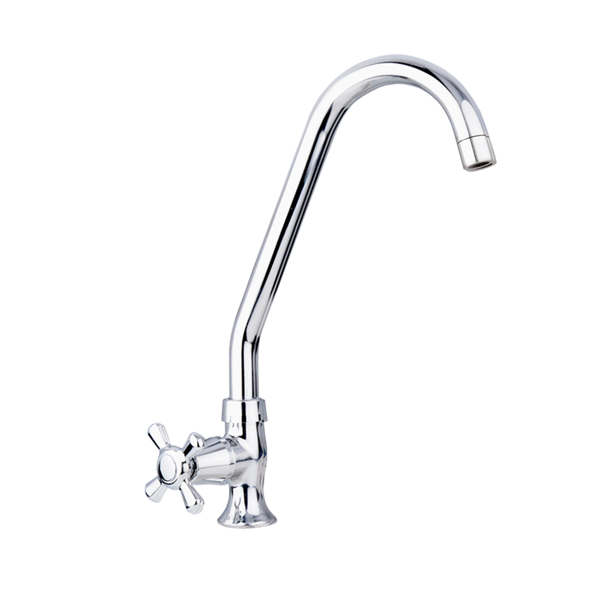 Llave individual Antius cromada sobre fondo blanco