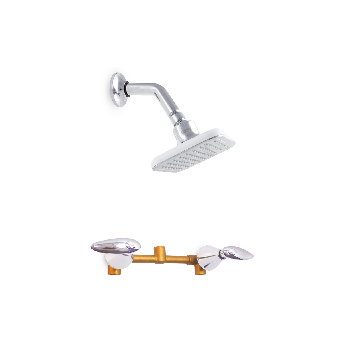 Conjunto mezclador de ducha Slim de 8 pulgadas cromado — vista del producto