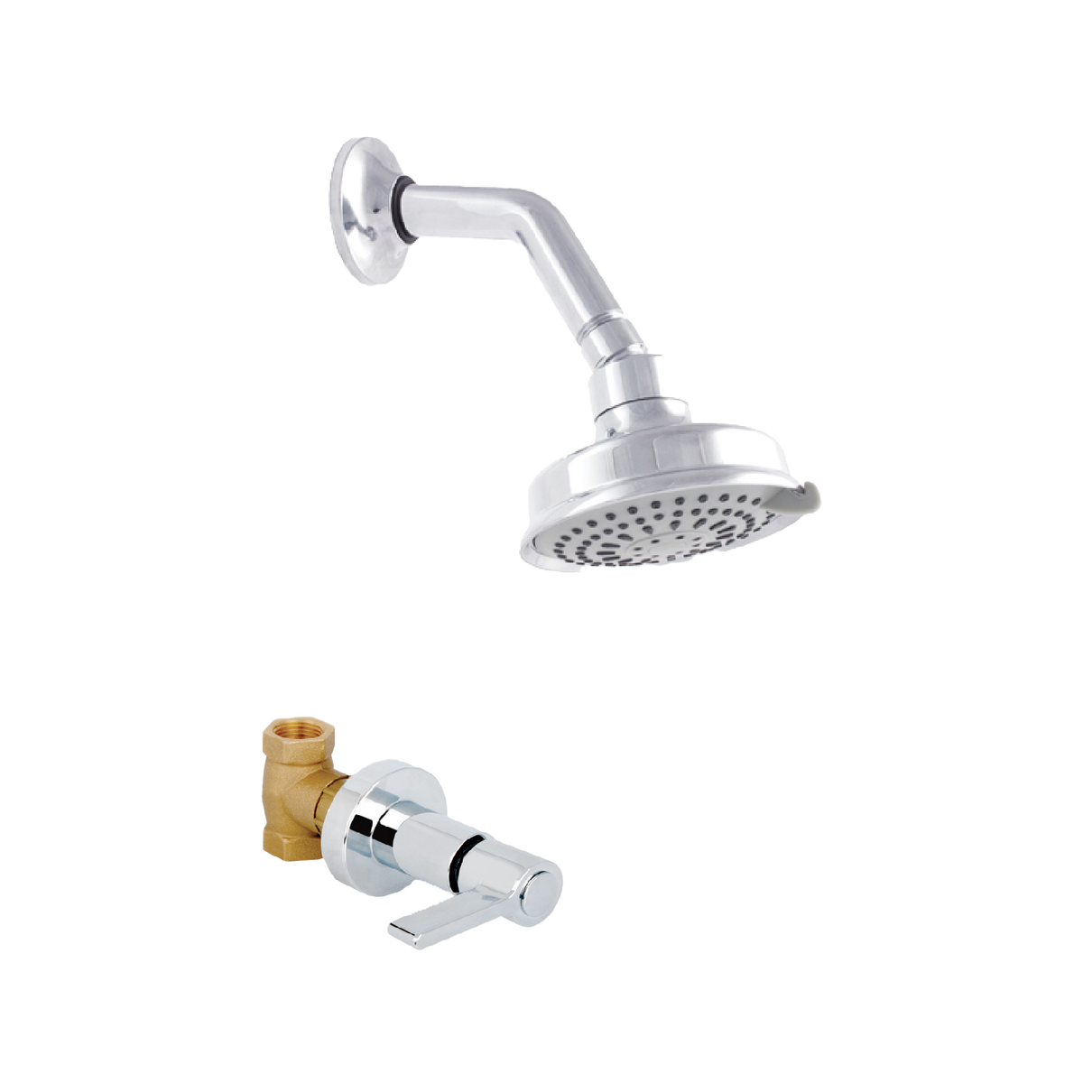 Conjunto registro de ducha Almaguer cromado — vista del producto