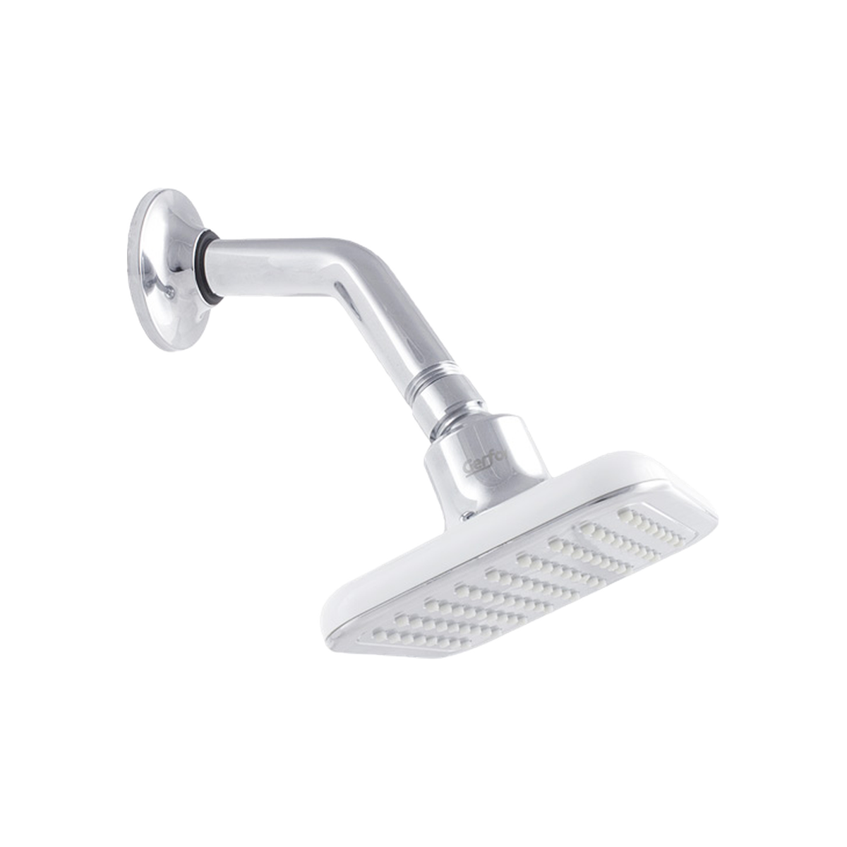 Vista del producto Regadera para ducha Alma cromada