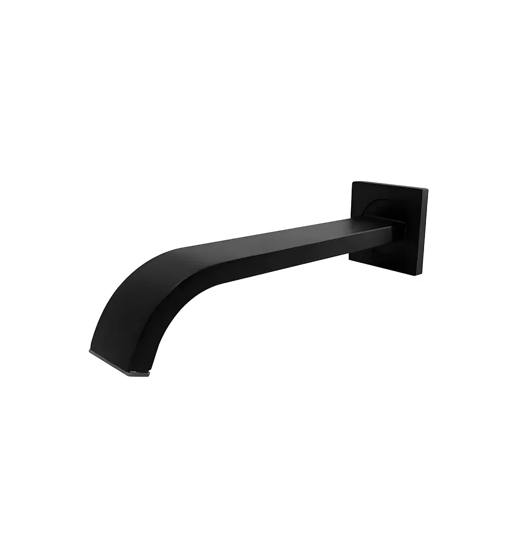 Pico para Tina o Jacuzzi Cuadrado Negro Mate