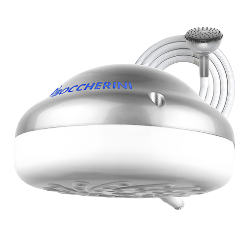Ducha Premium Zent Silver con manguera y miniducha