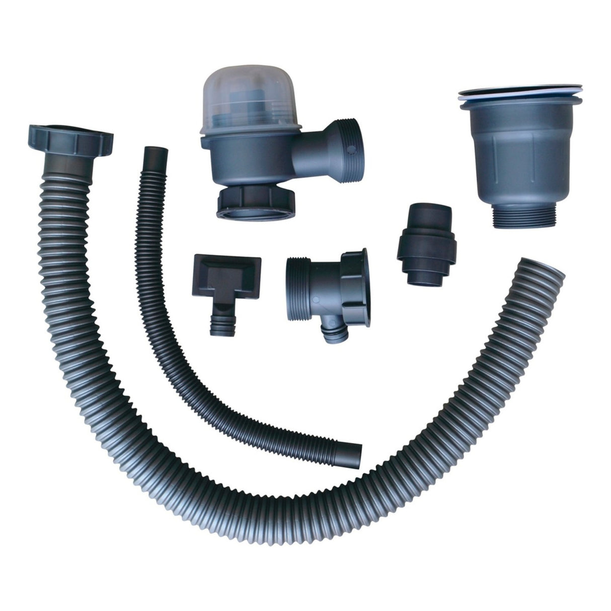 Lavaplatos En Acero 60*40*20cm Negro Con Panel+accesorios