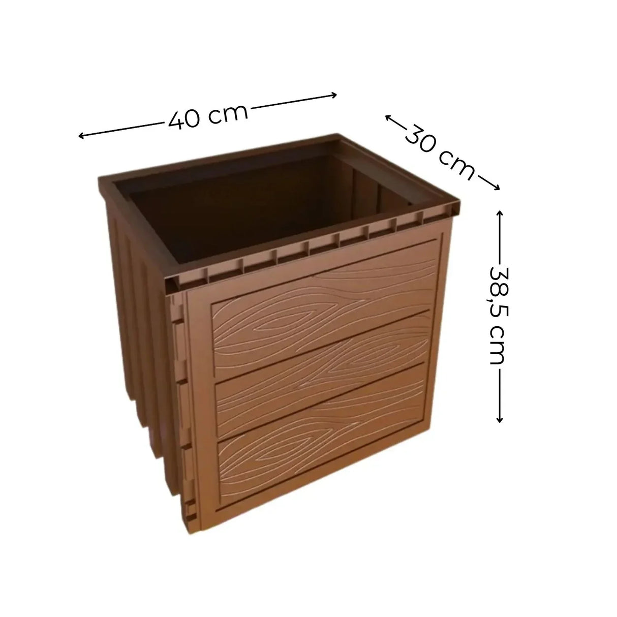 Set Lavamanos Baño Cerámica Con Mueble 40X30X38.5 Moderno Café