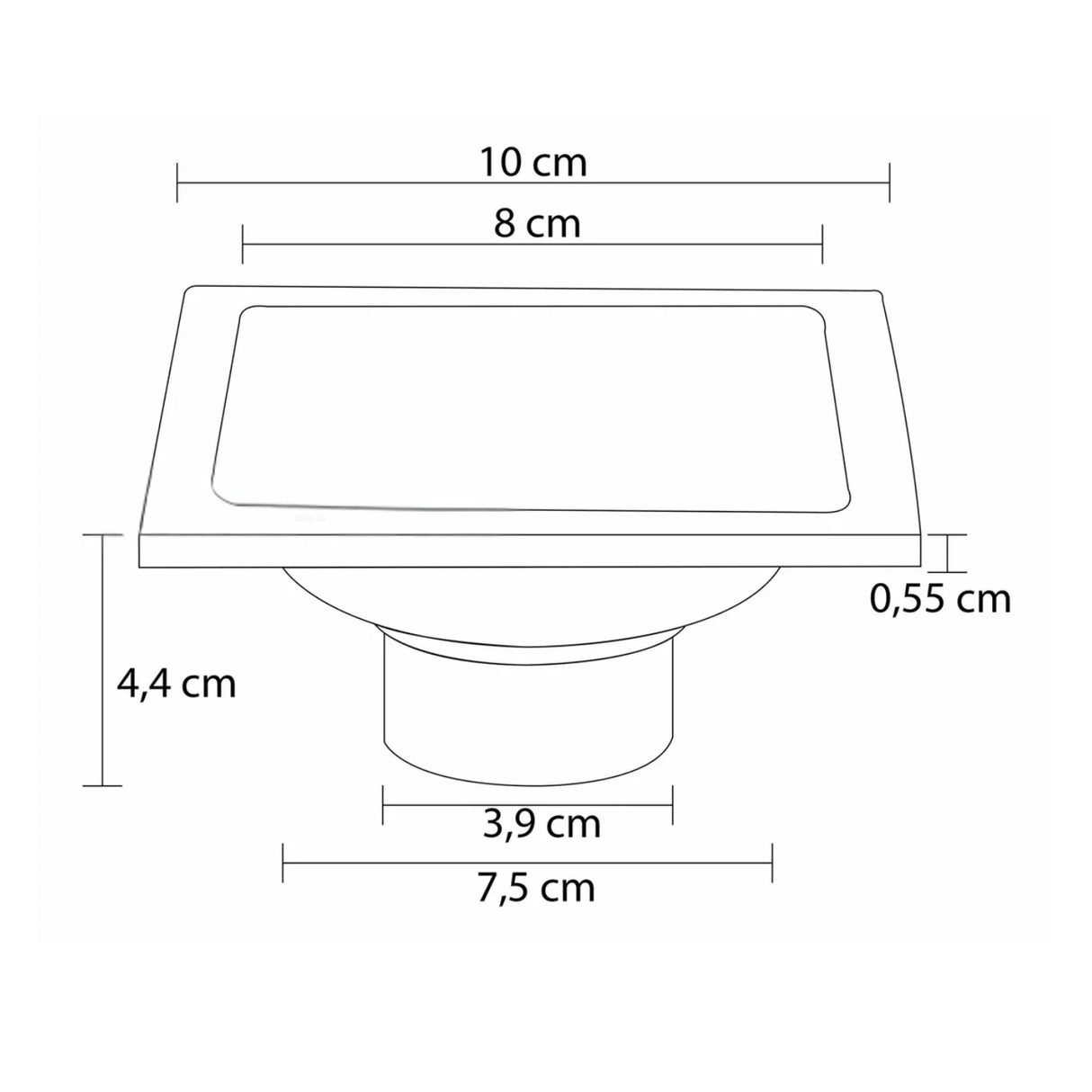 Rejilla Cromada De Piso Acero Inoxidable 10*10 Alta Densidad