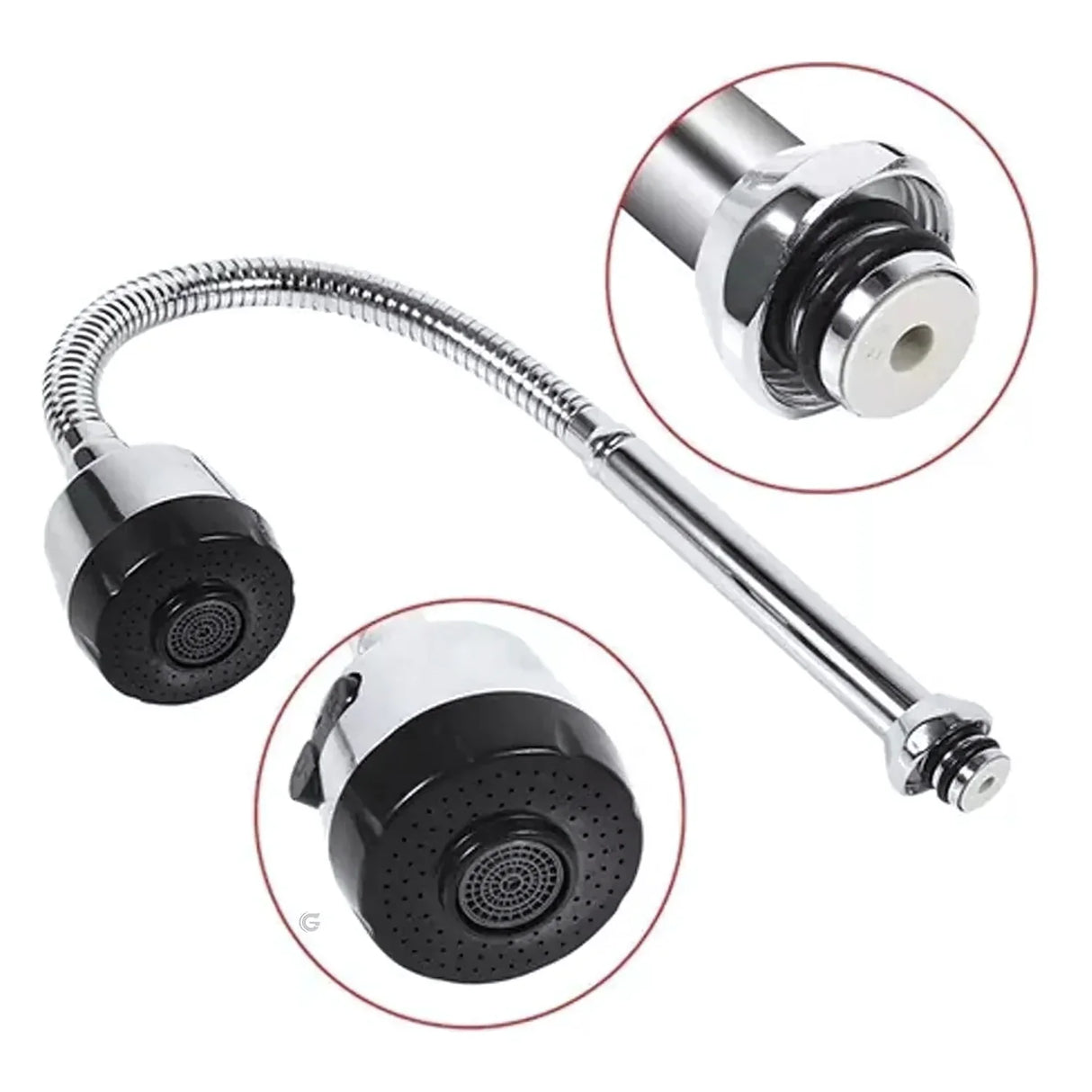 Repuesto Cuello Flexible Lavaplatos Cromado