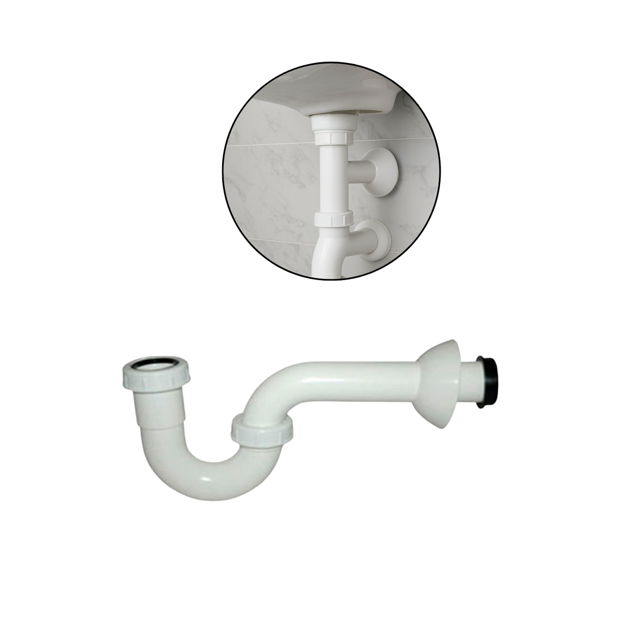 Sifon Lavaplatos Blanco 1.1/2