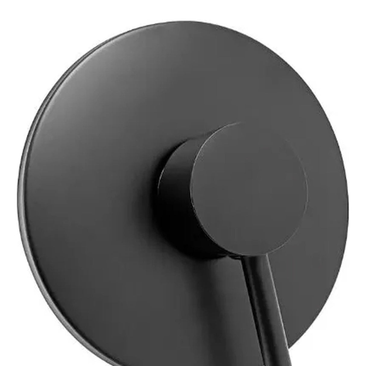 Kit Ducha 20cm +grifería Agua Fría+monocontrol Redondo Negro