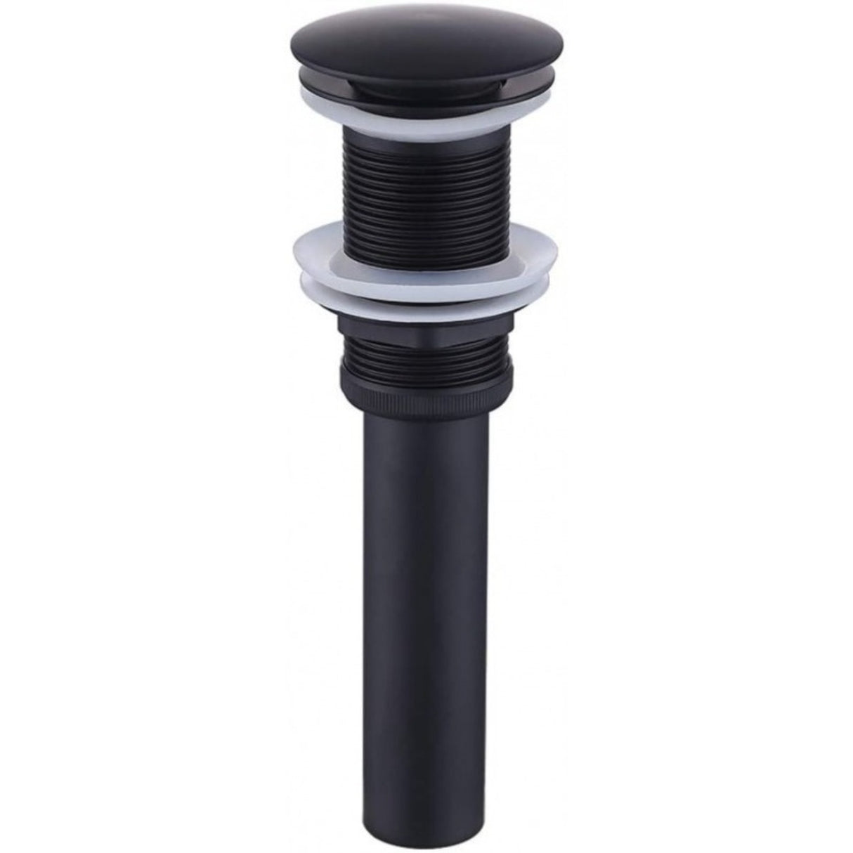 Kit Griferia Color Negro Agua Fría -lavamanos Canoa-desagüe