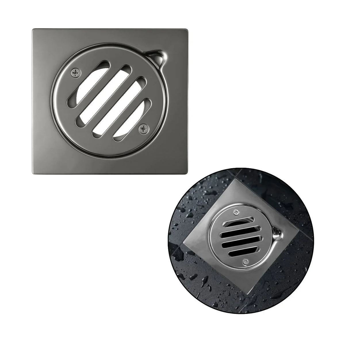 Rejilla Acero Inoxidable 10x10 Cm Full Paso Lujo