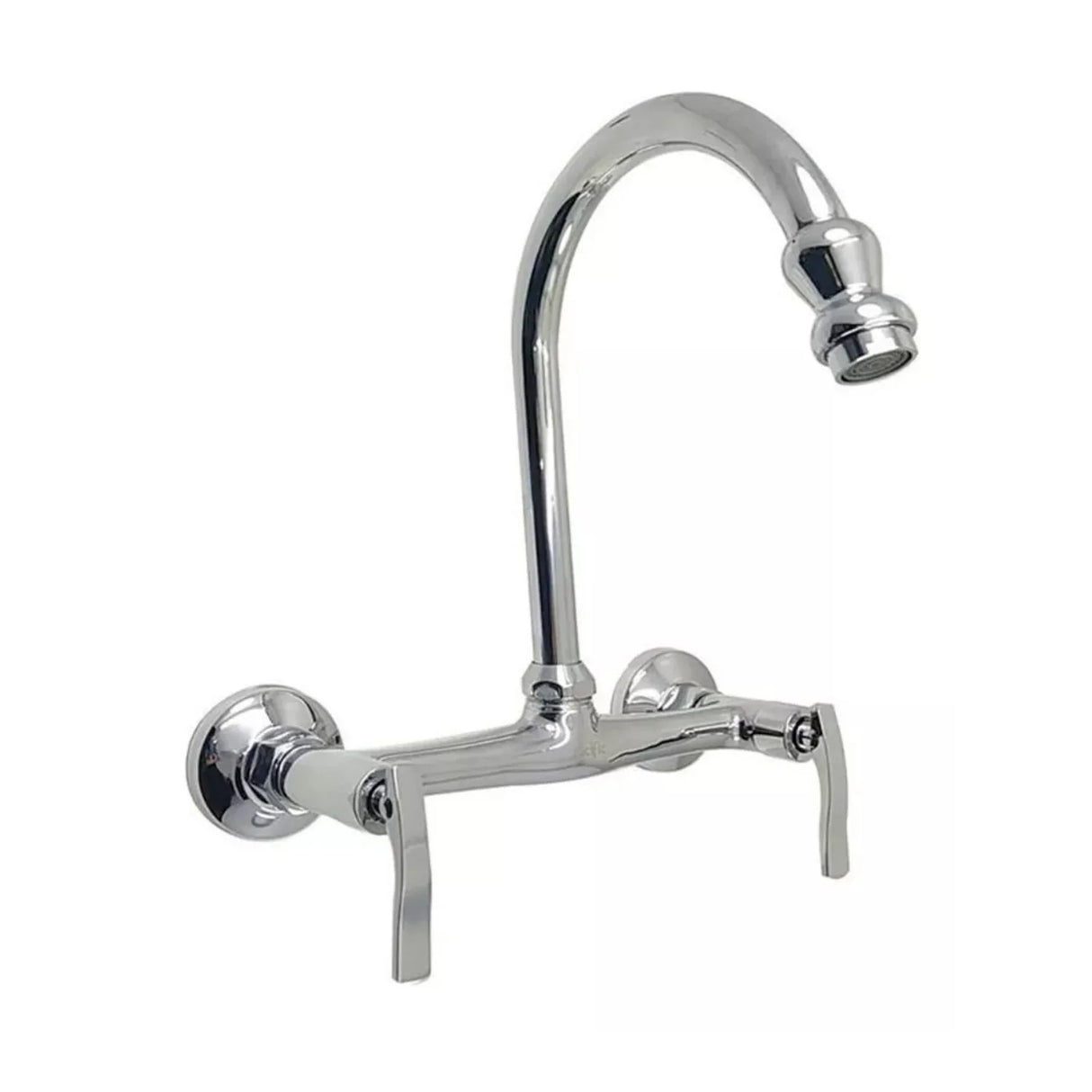 Grifer¡a Mezclador Lavaplatos de Pared con Manija Tipo Pala de Lujo