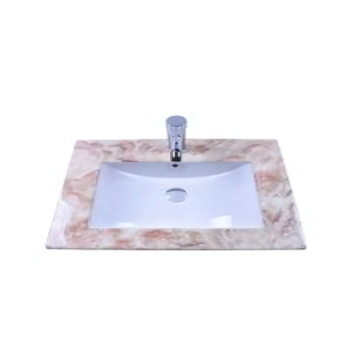 LAVAMANOS INTEGRADO EN PORCELANA BEIGE 60*47CM
