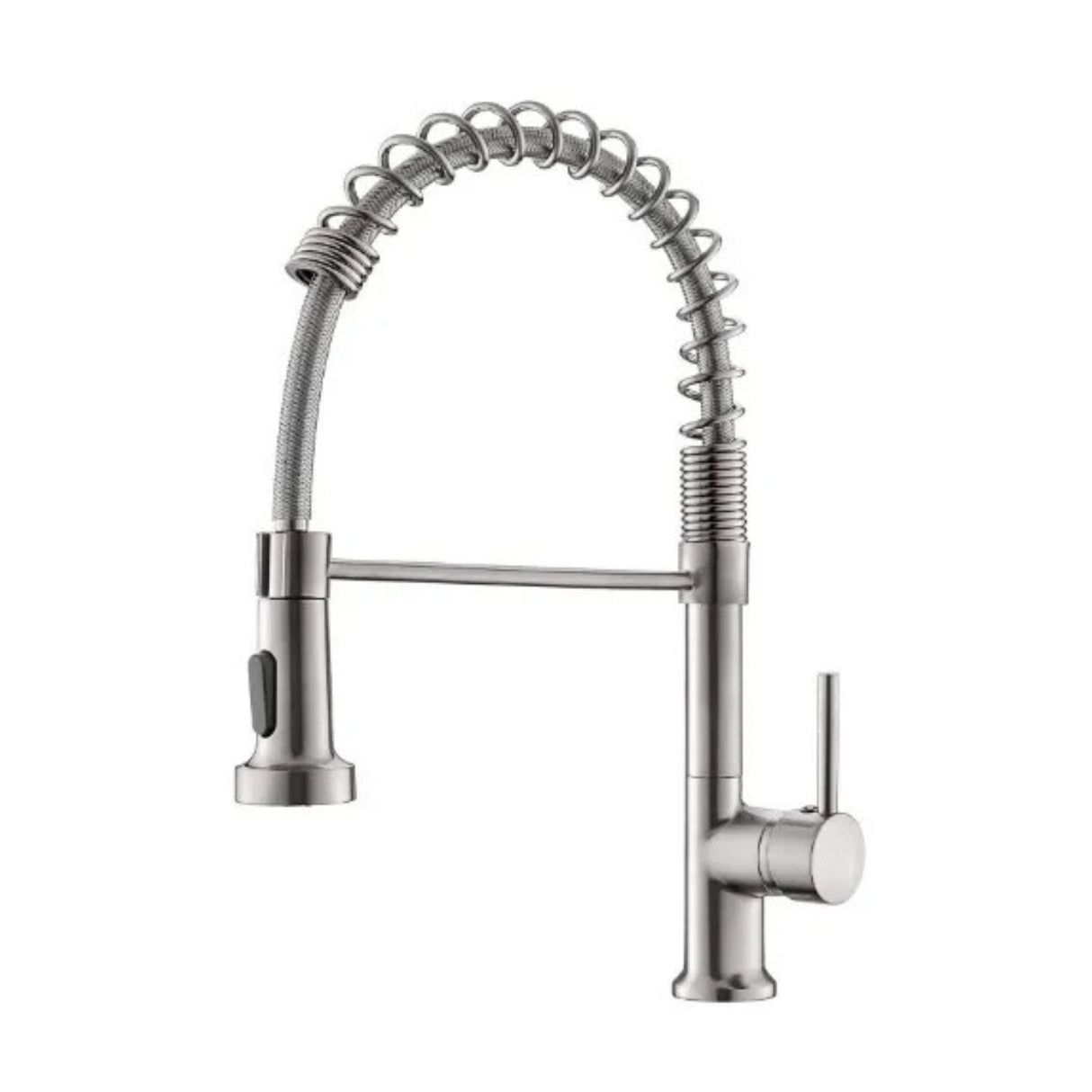 Grifería Lavaplatos Extraíble Flexible En Níquel Cepillado Con Doble Función Y Giro 360°