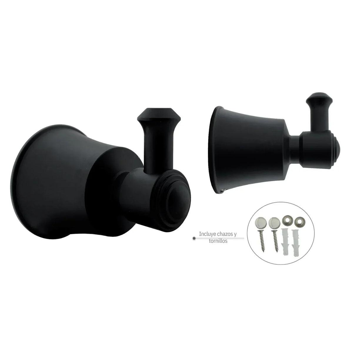 Set De Accesorios Para Baño L. Turmalina Negro (Aluminio) - 3 Piezas