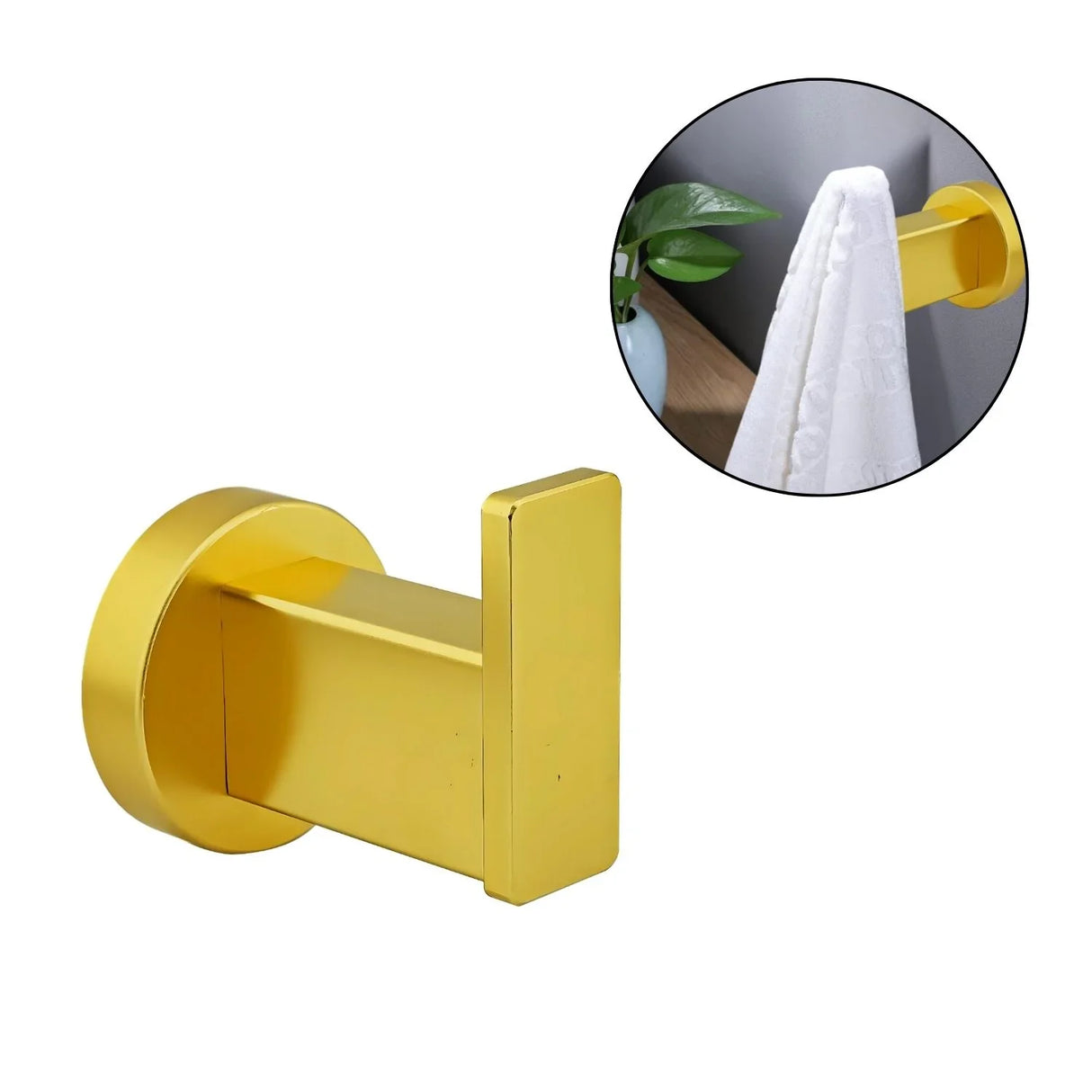 Gancho Perchero Dorado Aluminio- Inoxidable de Alta Calidad