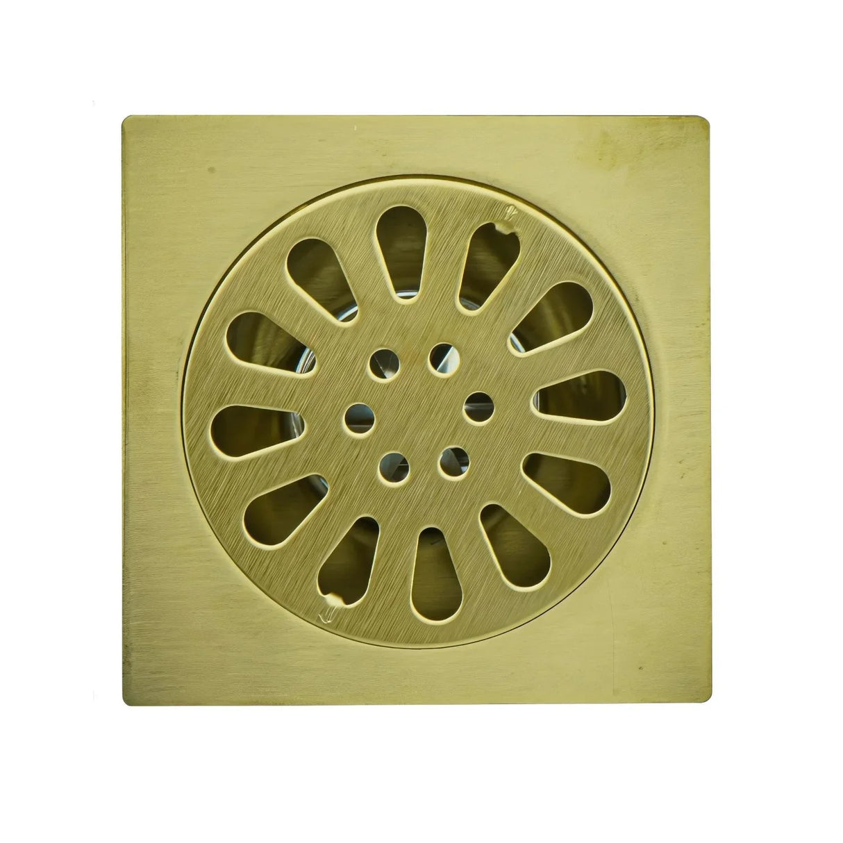 Rejilla de Piso en Acero Sol Golden 10*10 CM