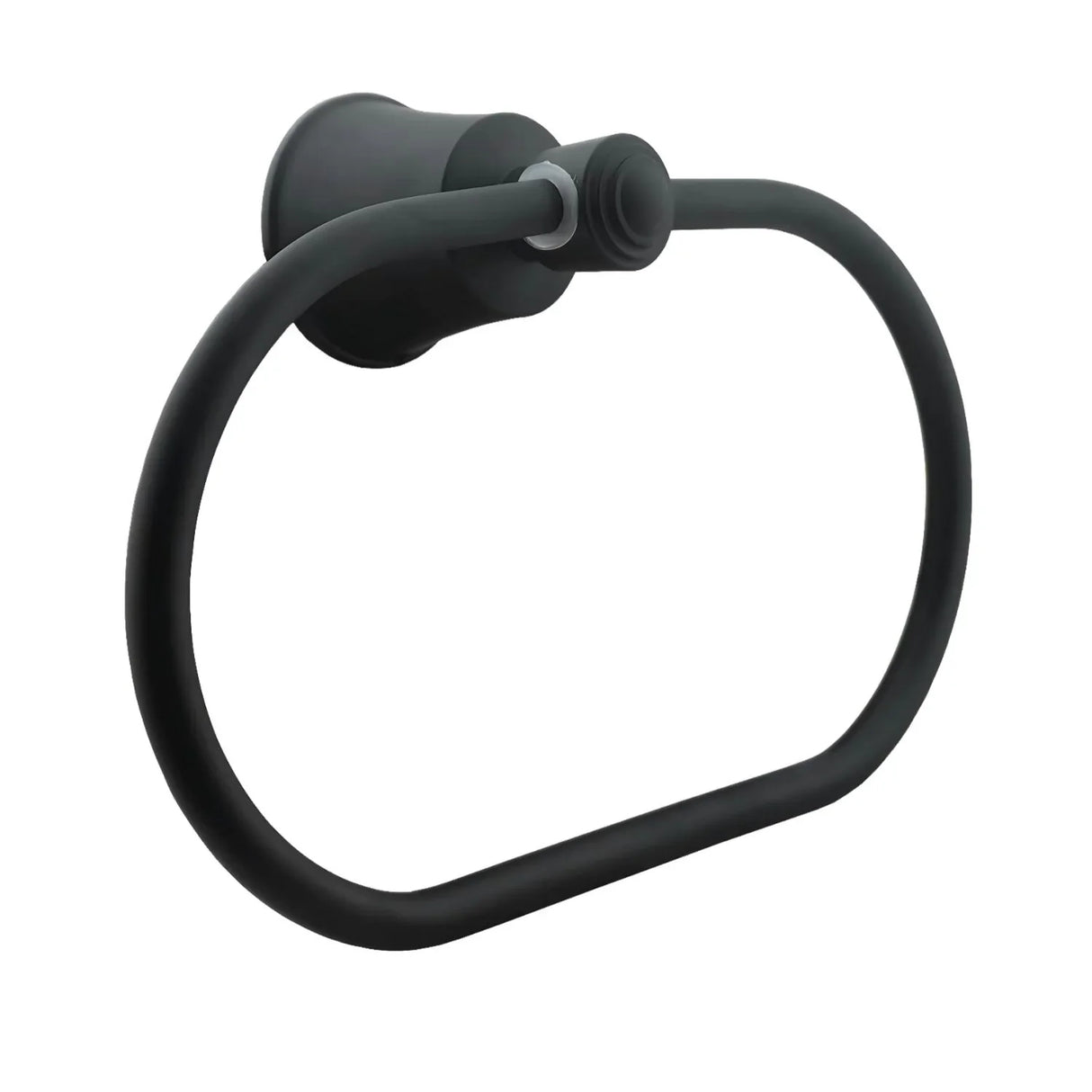 Toallero Aro L. Turmalina Negro (Aluminio) - Resistente A La Corrosión