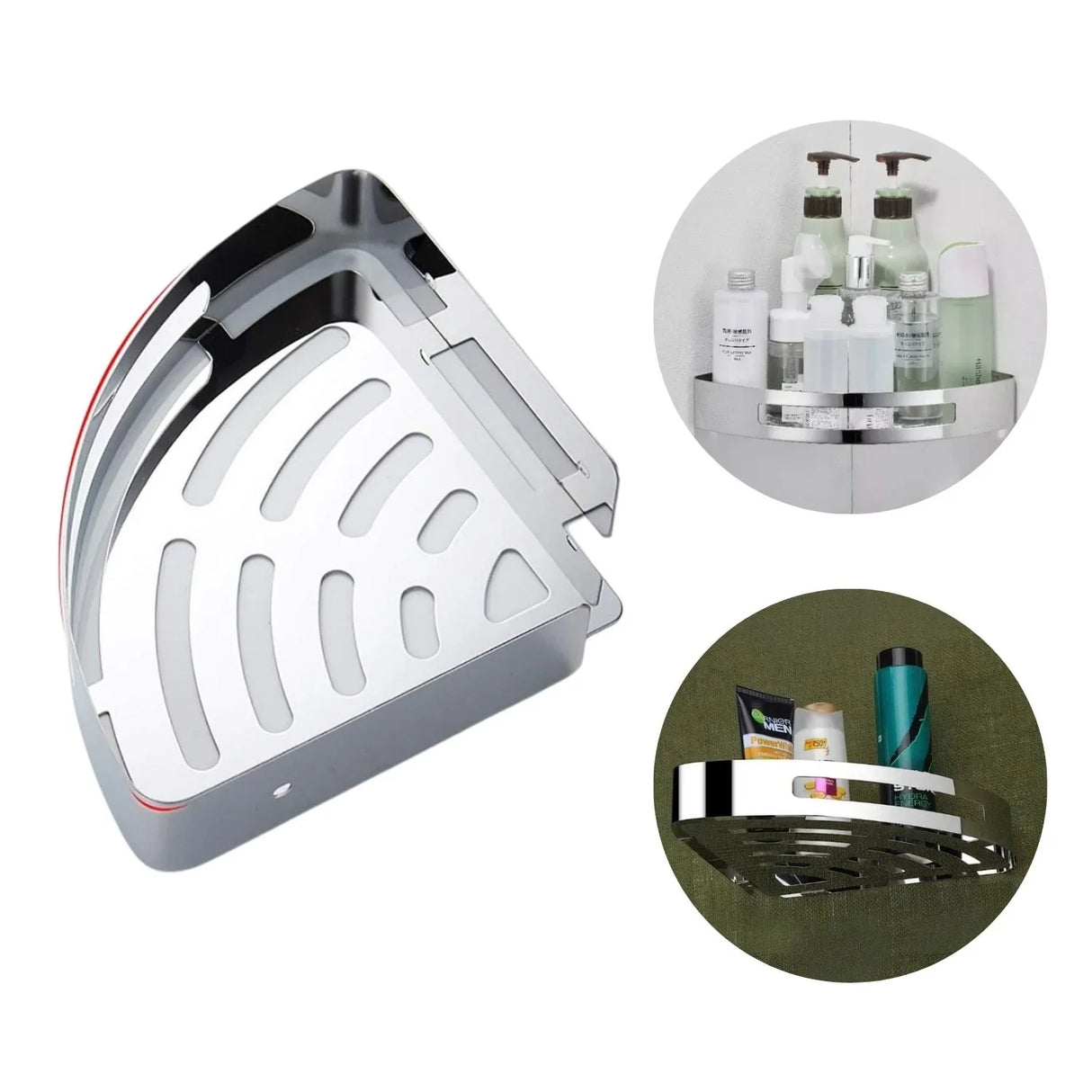 Repisa para Baño en Acero 304 Esquinera Alta Calidad 21x21 cm