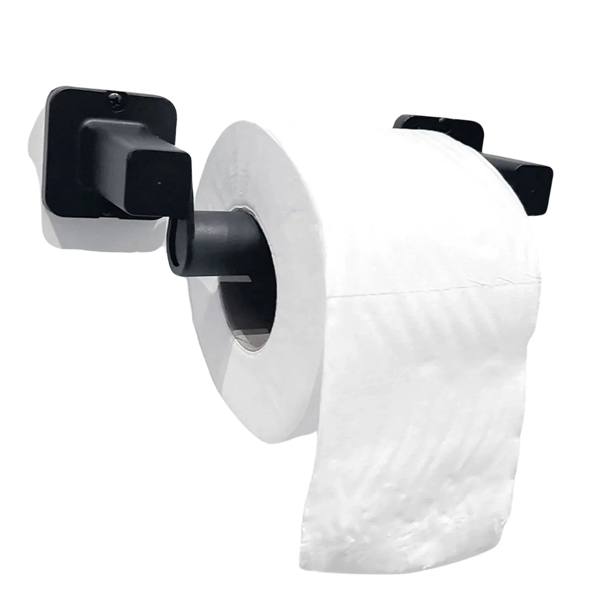 Portarrollos para Baño - Negro, ABS , Alta Resistencia, Fácil Instalación