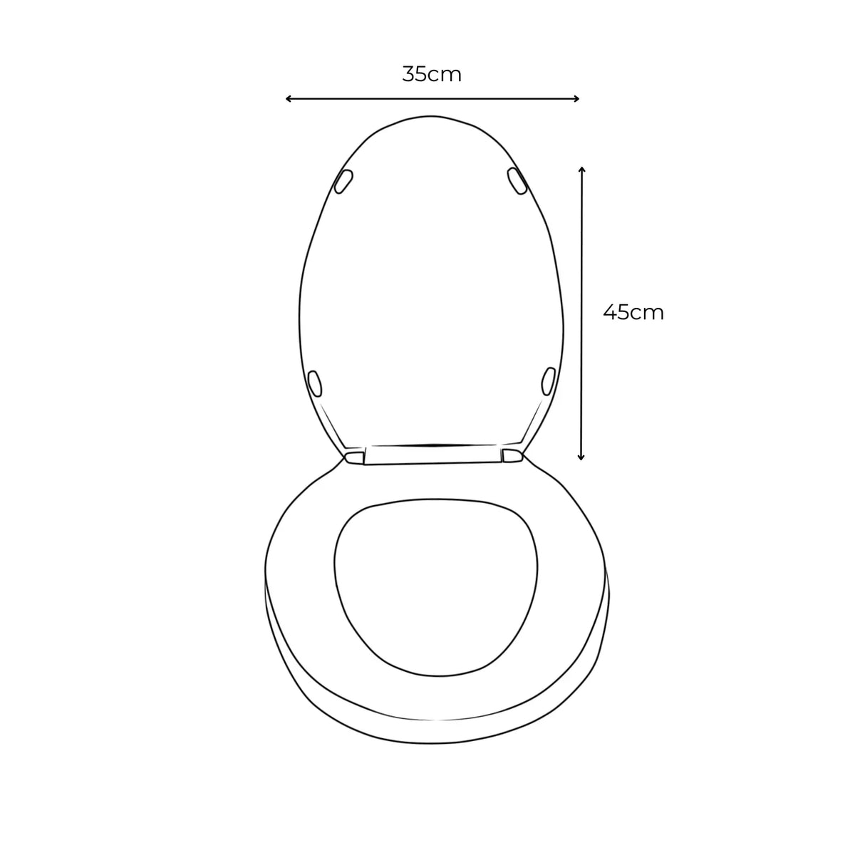 Tapa Sanitario Caída Lenta Alongada Bone