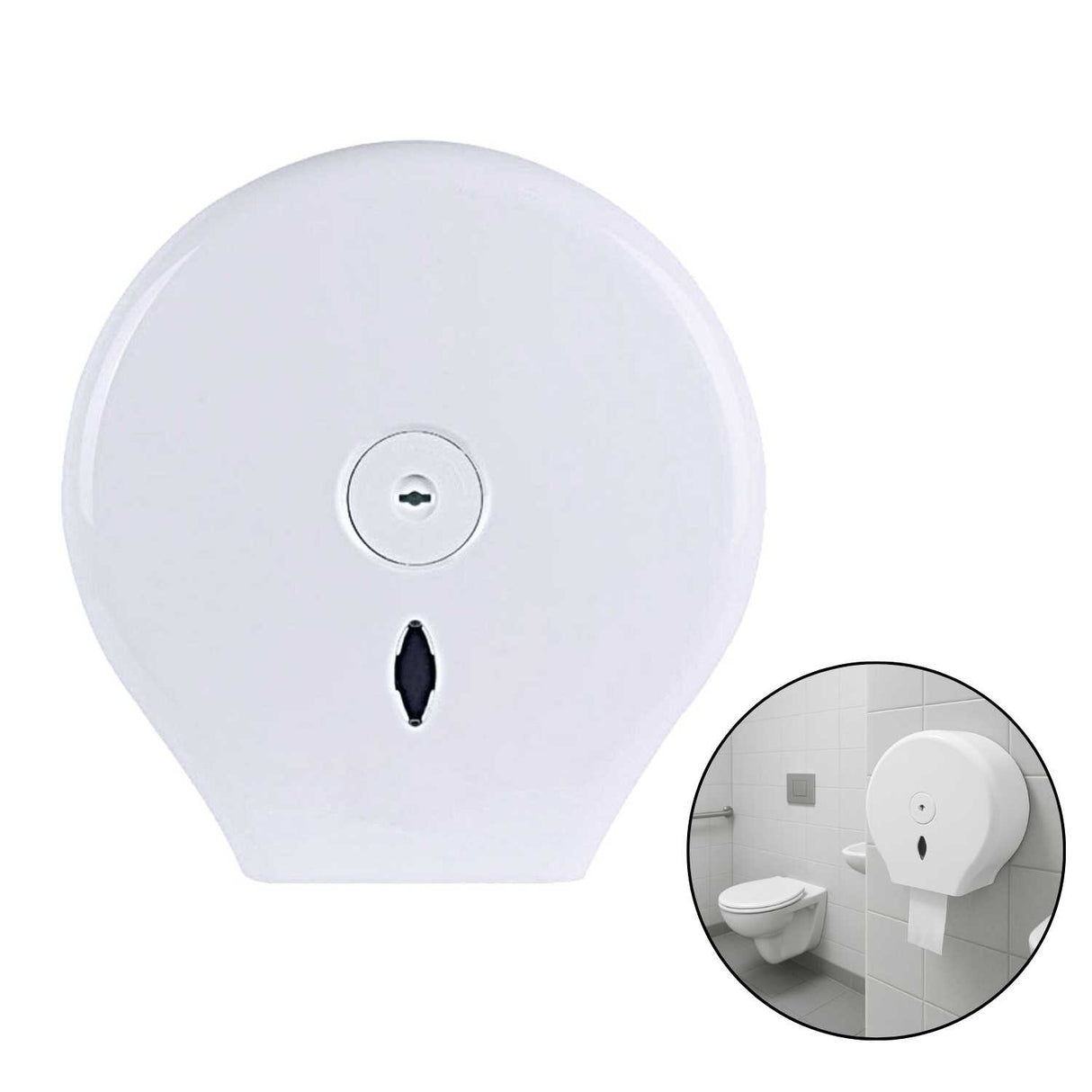 Dispensador de Papel Higiénico Jumbo Plástico ABS 🧻✨