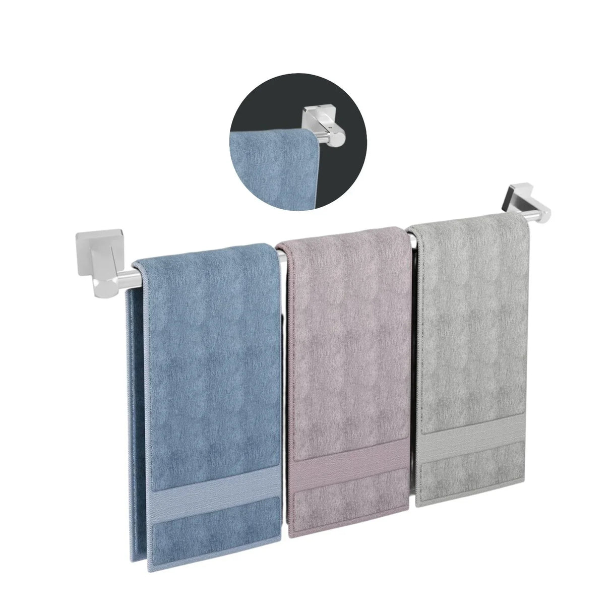 Toallero de Barra en Aluminio de Alta Calidad - 60 cm