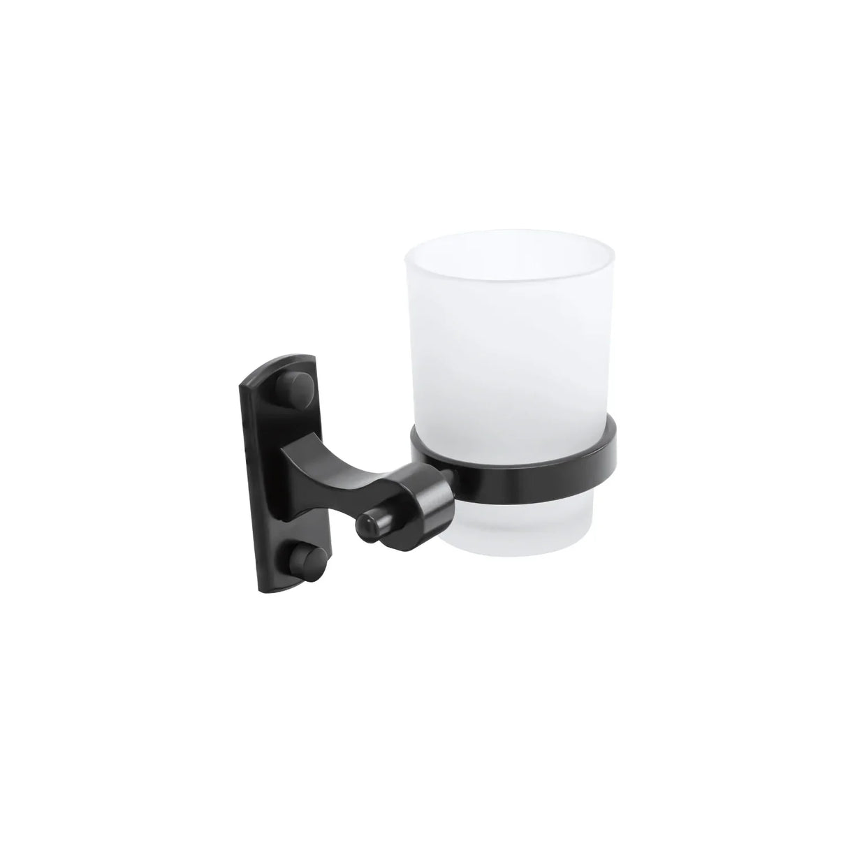 Portavasos Base Rectangular en Aluminio Color Negro