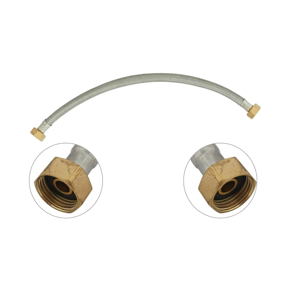 Acople Flexo Metálico 1/2-1/2 - 40 cm