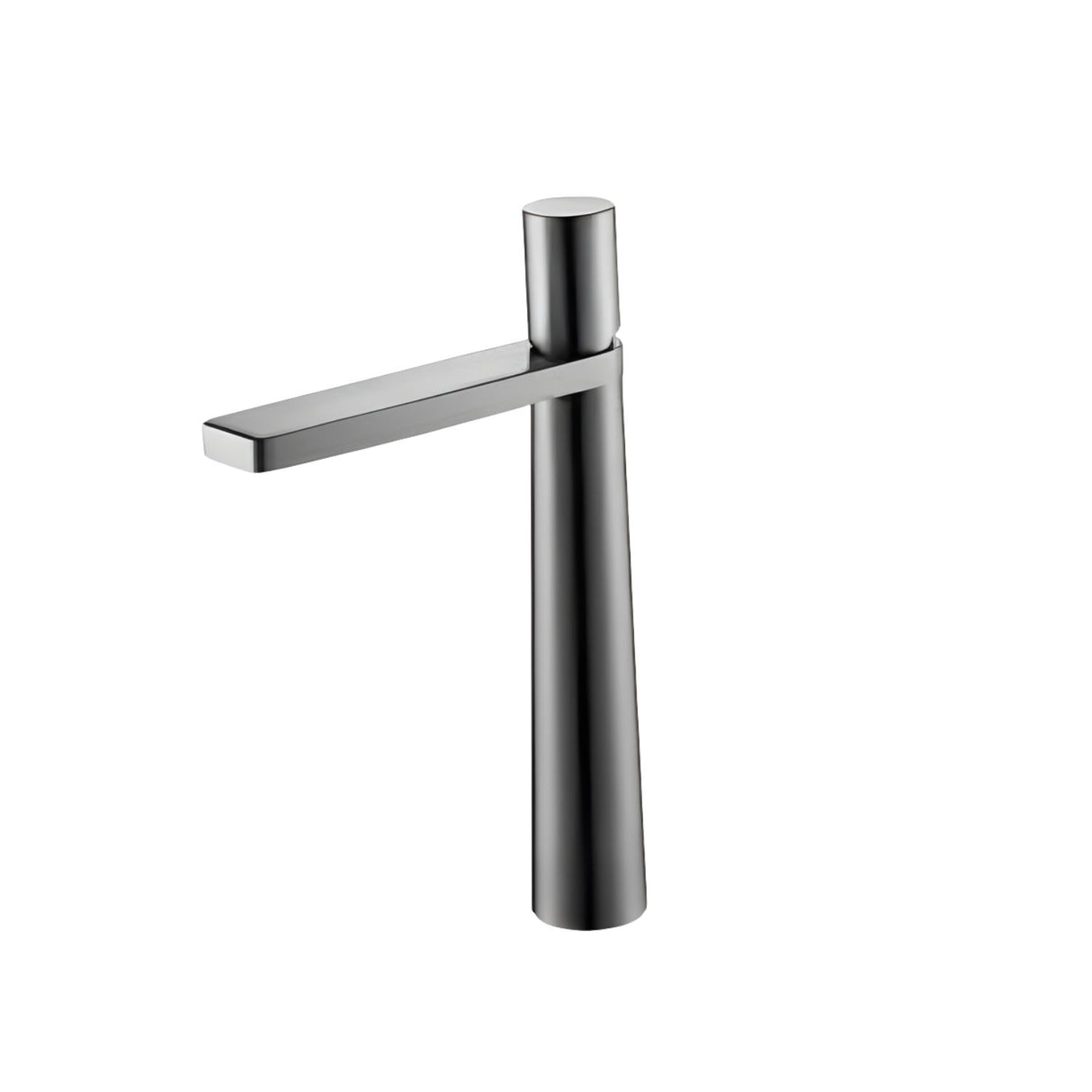 Lavamanos Monocontrol Alto Dritto Gris Concreto Diseño Moderno