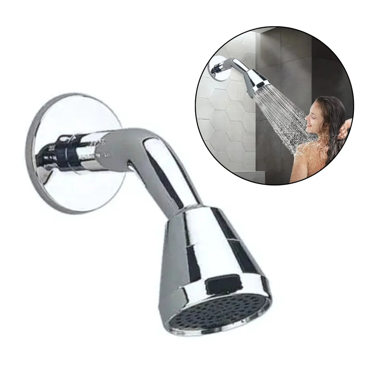 Regadera Funcional Economizadora -Cromo