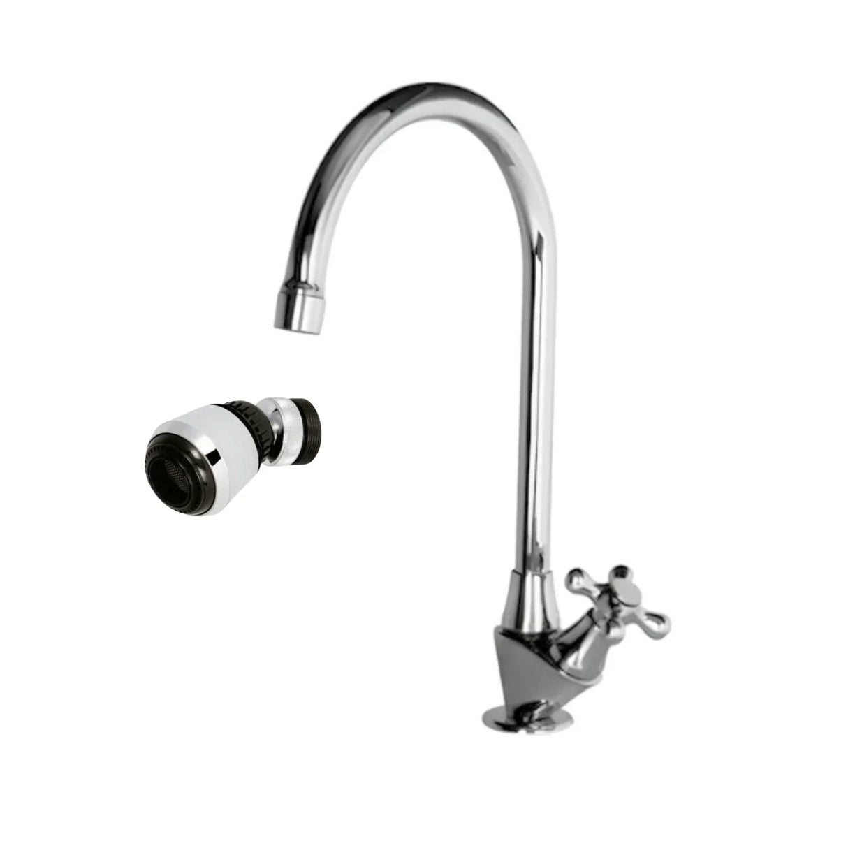 Grifería Móvil Cocina+Economizador Agua Orientable Y Cambio