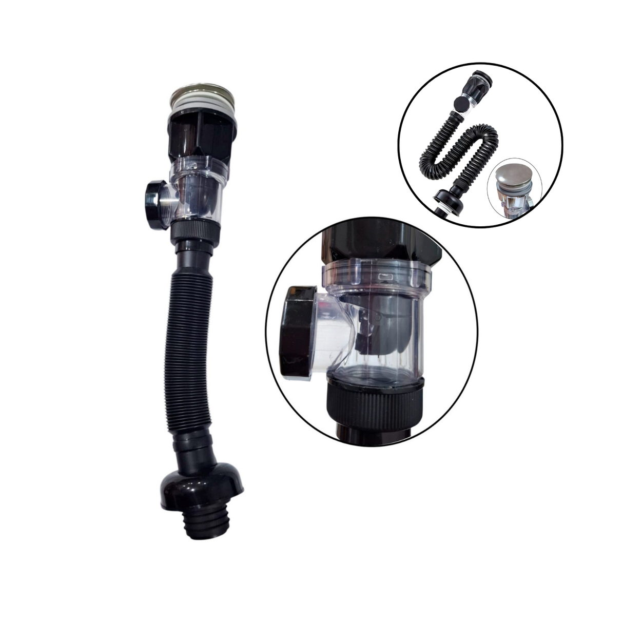 Desagüe De Push Antiolor Negro