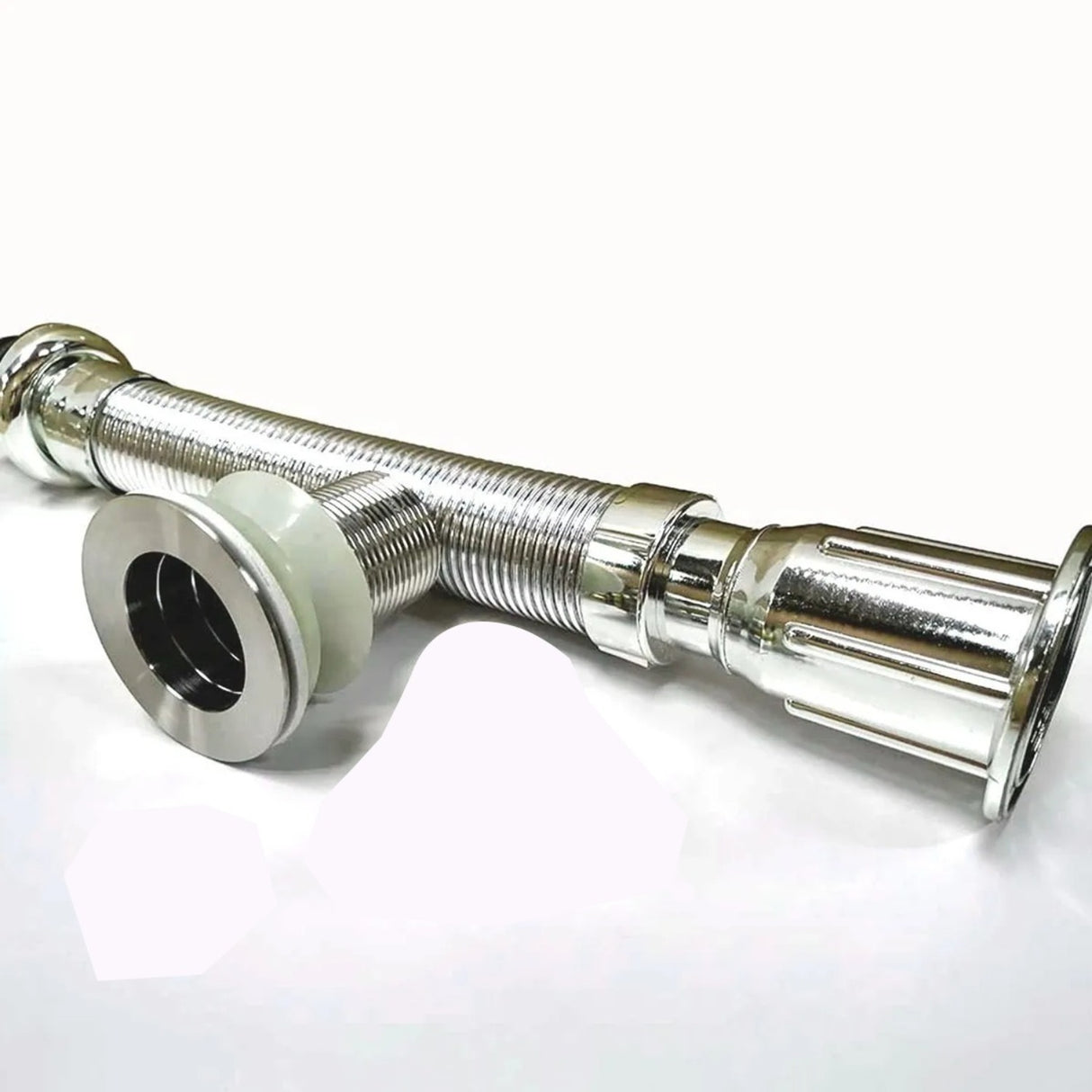 Desagüe Para Lavamanos Plegable Tipo Push Con Tapón