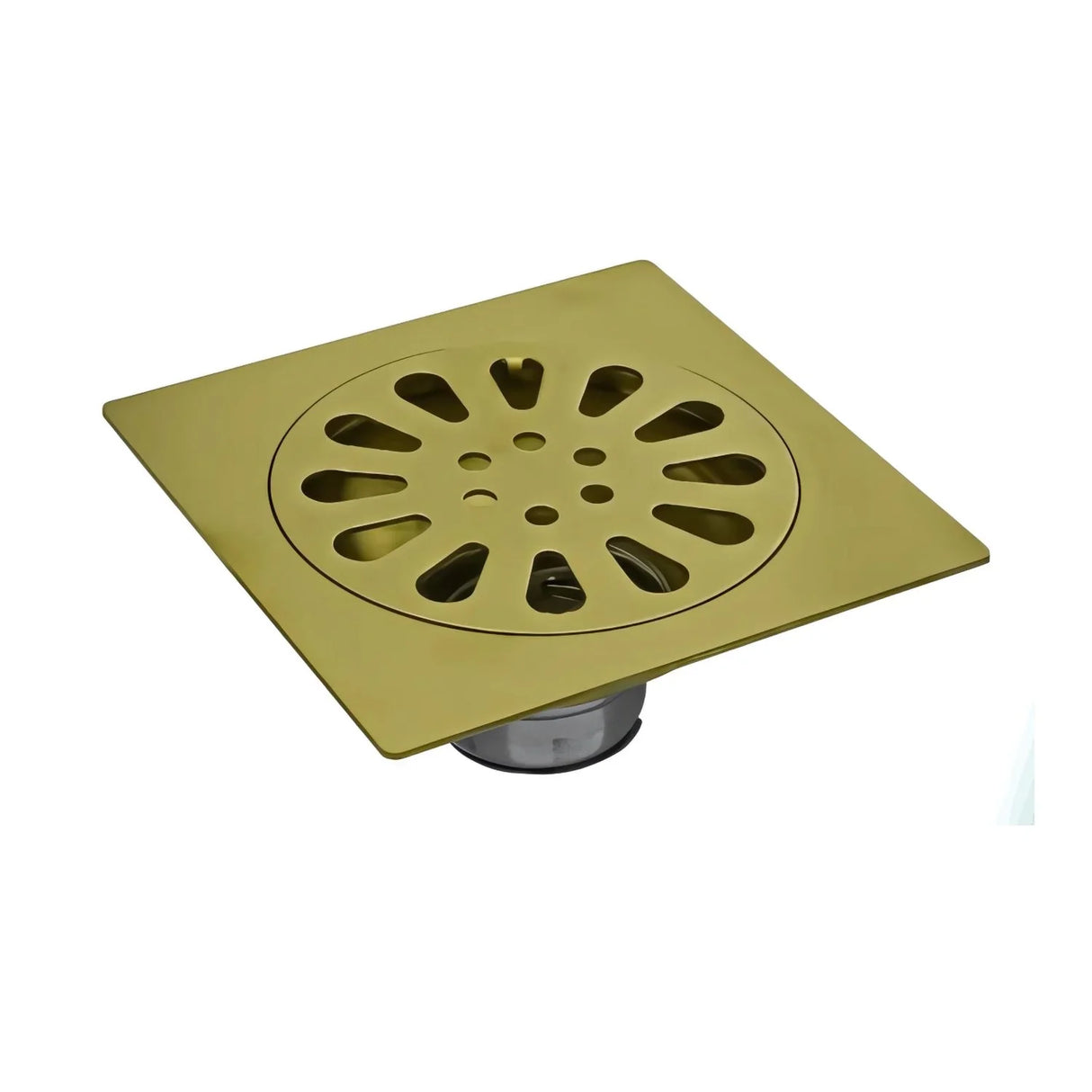 Rejilla de Piso en Acero Sol Golden 10*10 CM