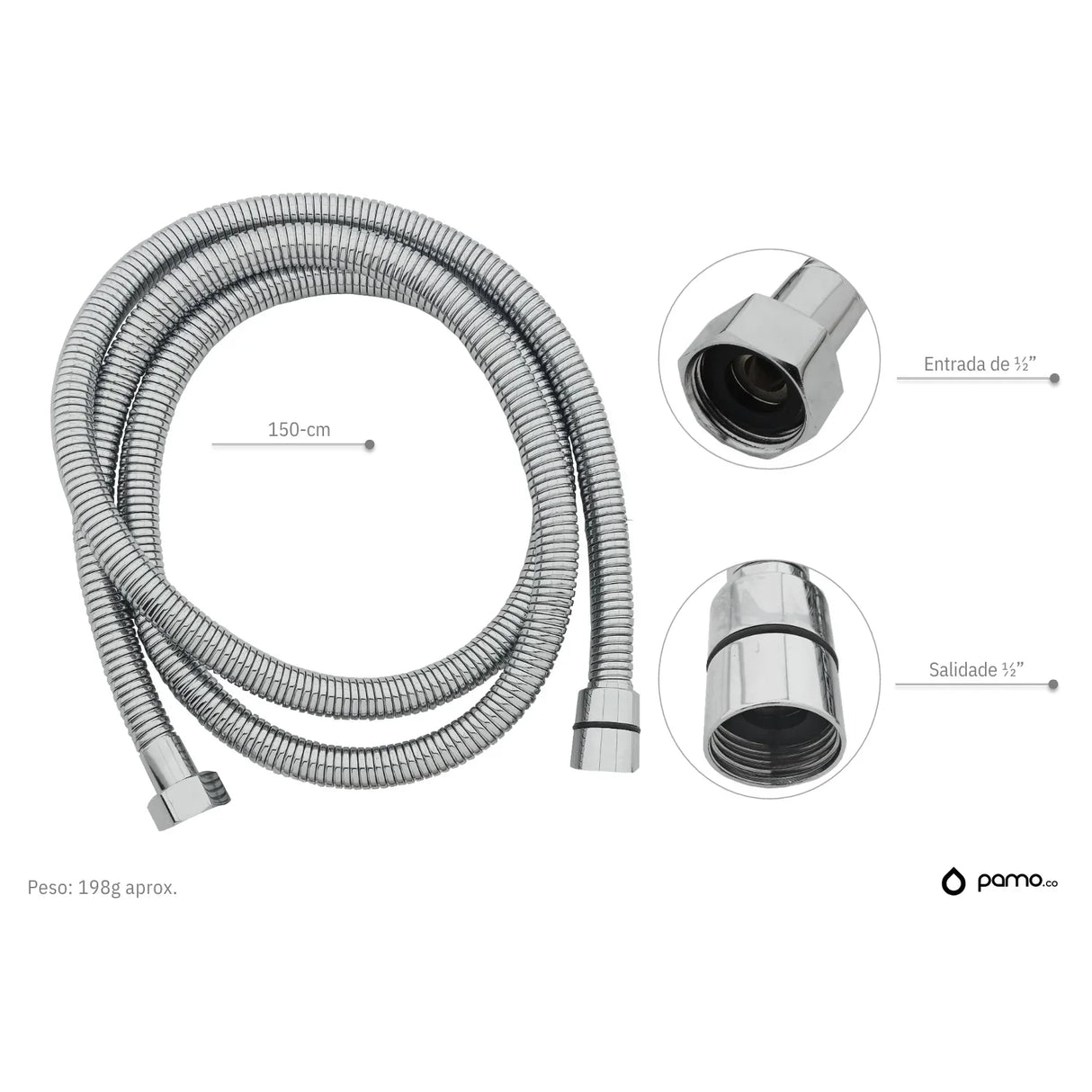 Manguera De Teleducha Moderna 1.50 MT